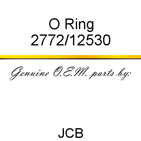 O Ring 2772/12530