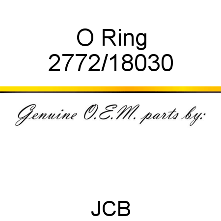 O Ring 2772/18030