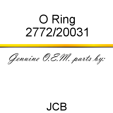 O Ring 2772/20031