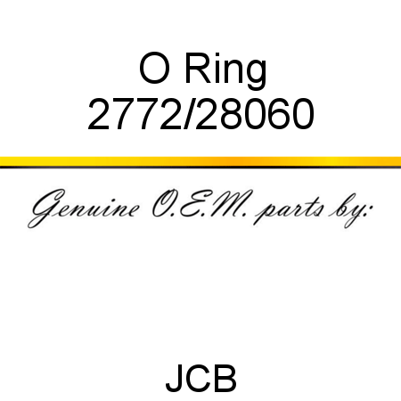O Ring 2772/28060