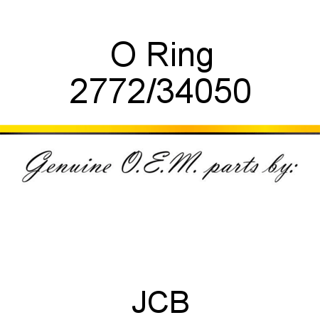 O Ring 2772/34050