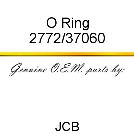 O Ring 2772/37060