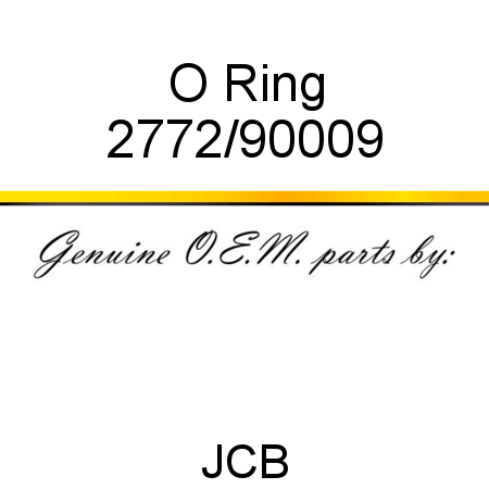 O Ring 2772/90009