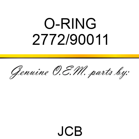 O-RING 2772/90011