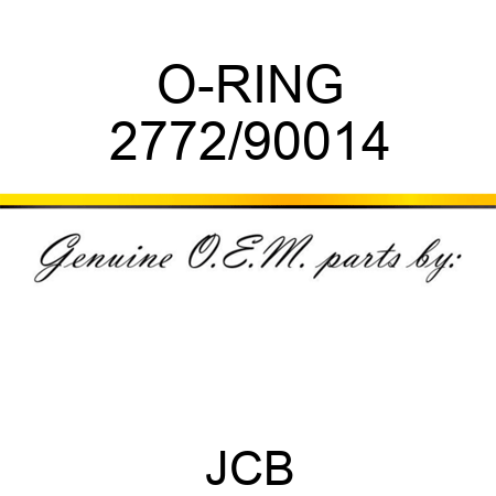 O-RING 2772/90014