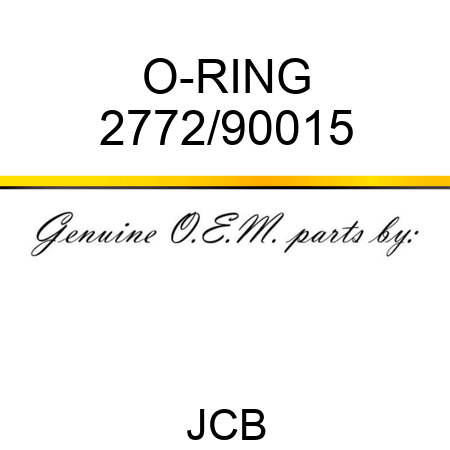 O-RING 2772/90015