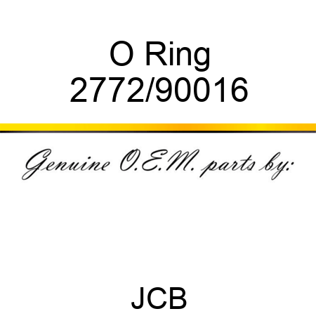 O Ring 2772/90016