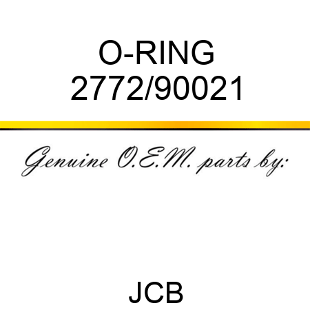 O-RING 2772/90021