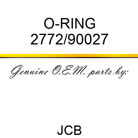 O-RING 2772/90027