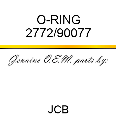 O-RING 2772/90077
