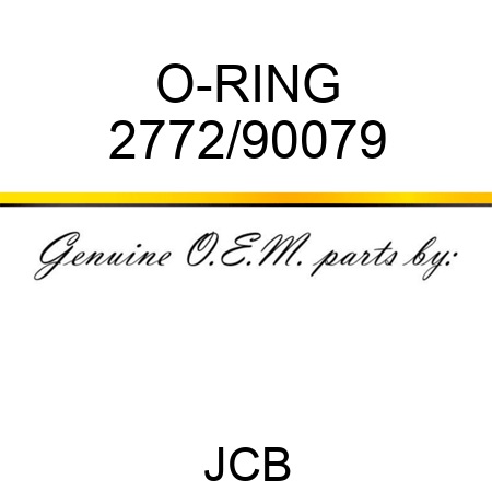 O-RING 2772/90079