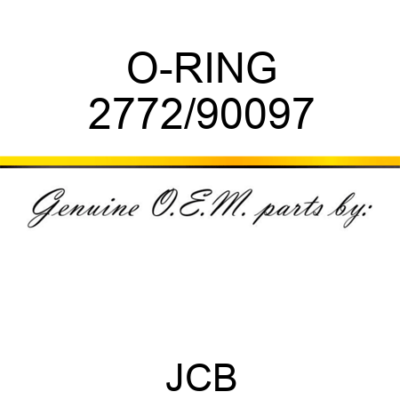 O-RING 2772/90097