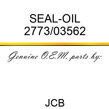SEAL-OIL 2773/03562
