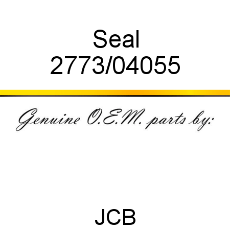 Seal 2773/04055