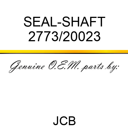 SEAL-SHAFT 2773/20023