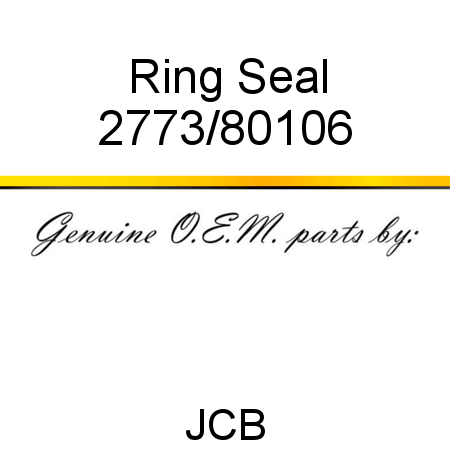 Ring, Seal 2773/80106