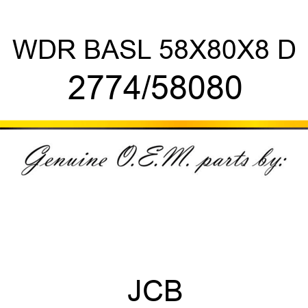 WDR BASL 58X80X8 D 2774/58080