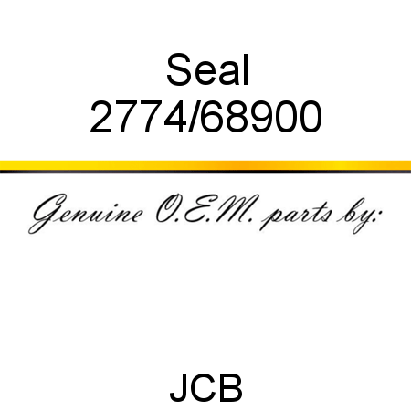 Seal 2774/68900