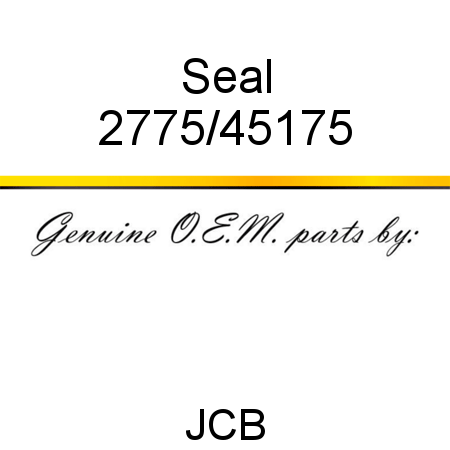 Seal 2775/45175