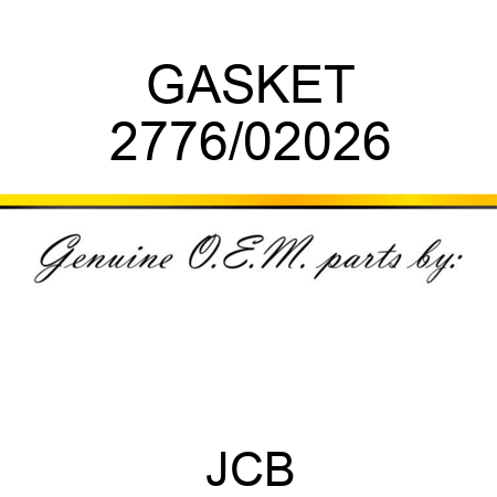GASKET 2776/02026
