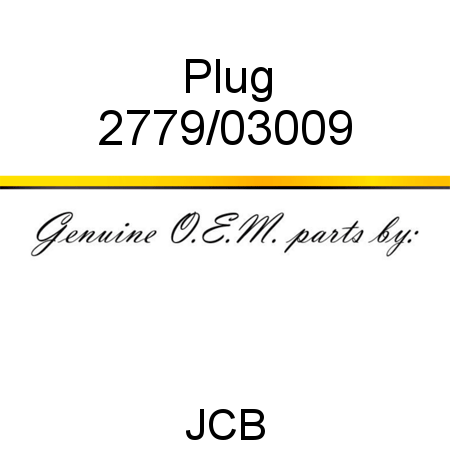 Plug 2779/03009
