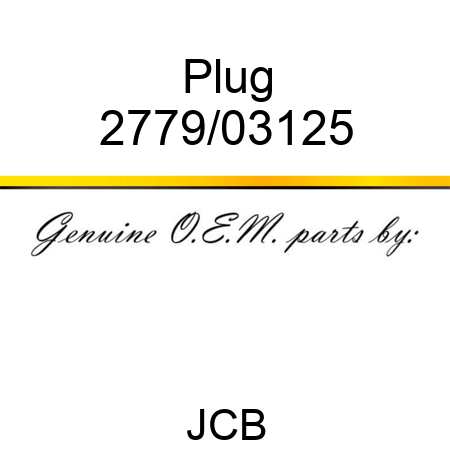 Plug 2779/03125