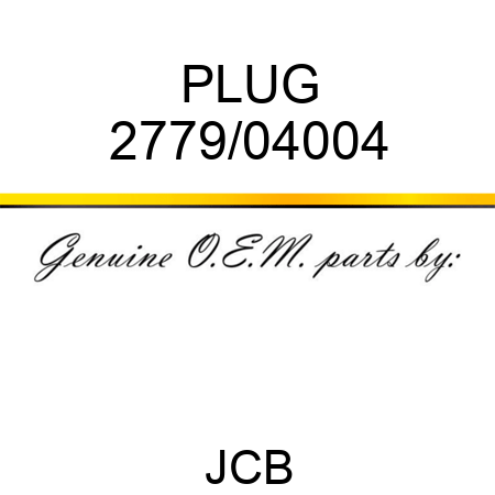 PLUG 2779/04004
