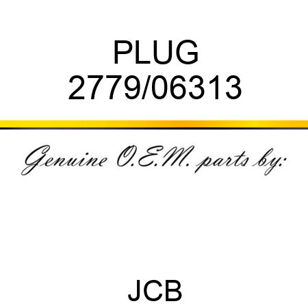 PLUG 2779/06313