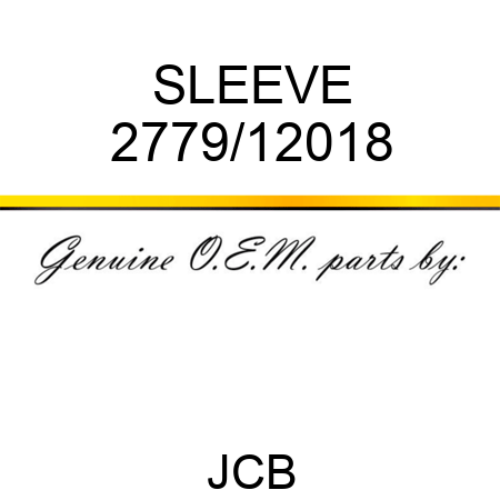 SLEEVE 2779/12018