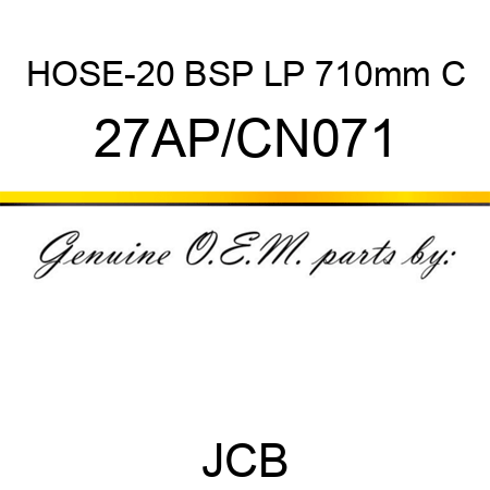 HOSE-20 BSP LP 710mm C 27AP/CN071