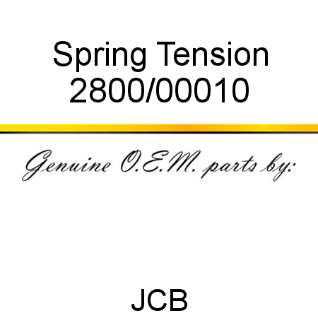 Spring, Tension 2800/00010