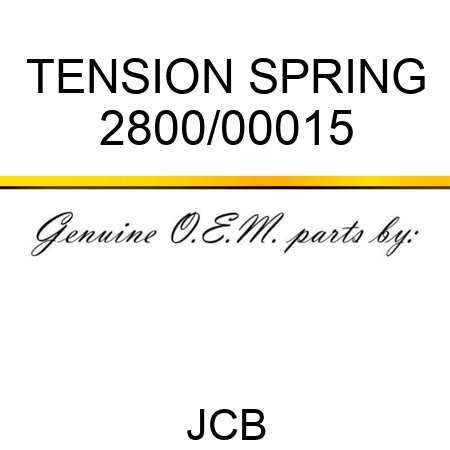 TENSION SPRING 2800/00015
