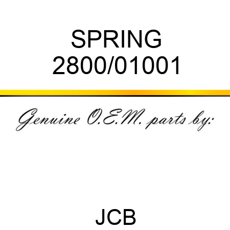 SPRING 2800/01001