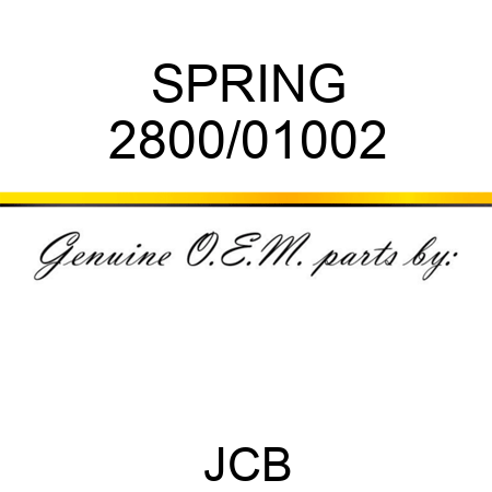 SPRING 2800/01002