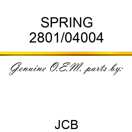 SPRING 2801/04004