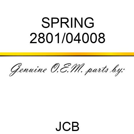 SPRING 2801/04008