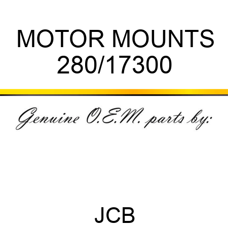 MOTOR MOUNTS 280/17300