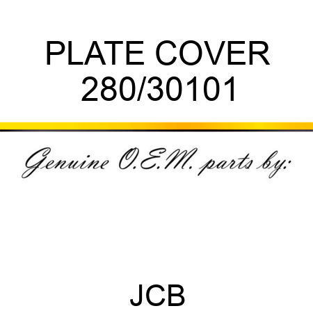 PLATE COVER 280/30101