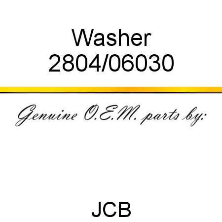 Washer 2804/06030