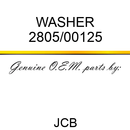 WASHER 2805/00125