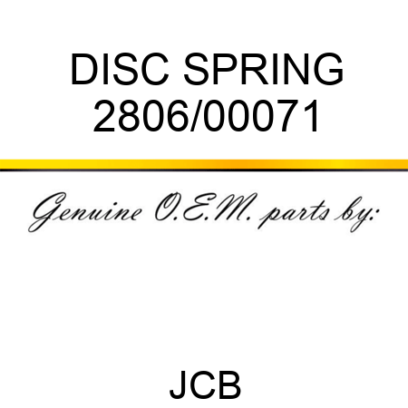 DISC SPRING 2806/00071