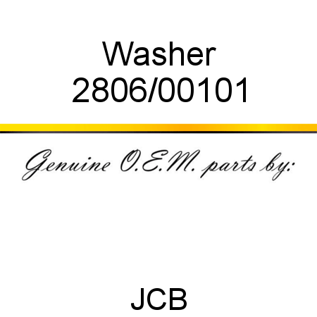 Washer 2806/00101