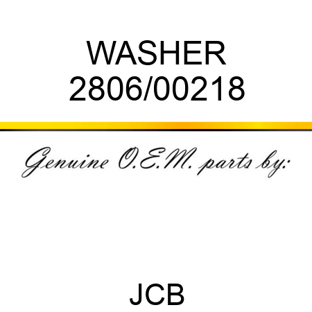 WASHER 2806/00218