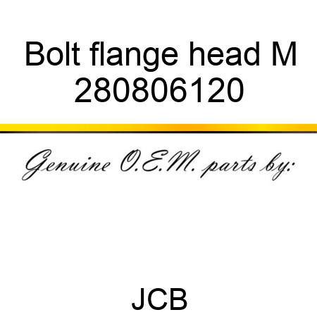 Bolt flange head M 280806120