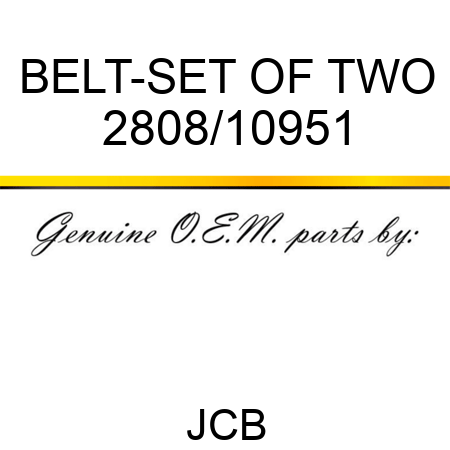 BELT-SET OF TWO 2808/10951