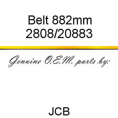 Belt, 882mm 2808/20883