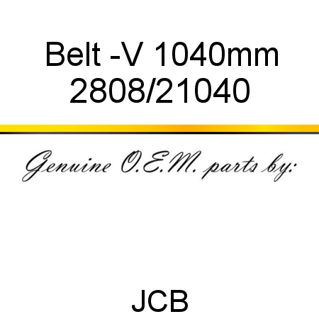 Belt, -V, 1040mm 2808/21040