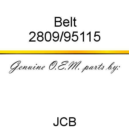 Belt 2809/95115