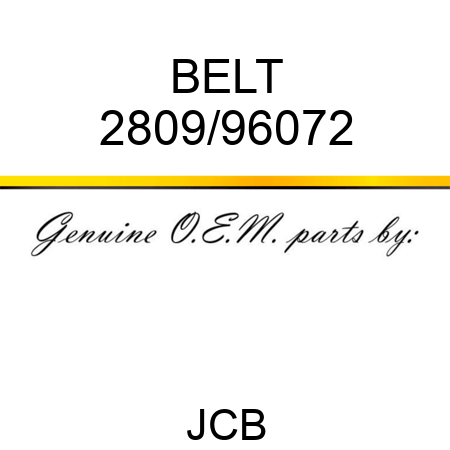 BELT 2809/96072