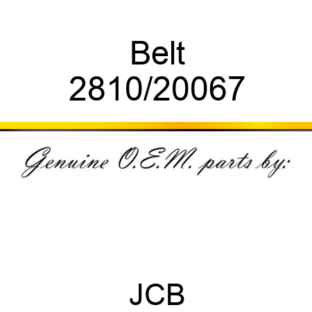 Belt 2810/20067